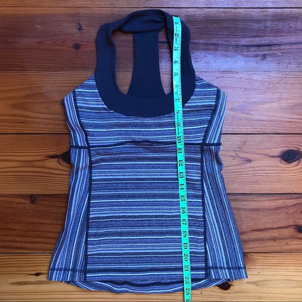 Lululemon Gray Striped Tank Top, EUC, 4 - Picture 7 of 14